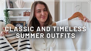 CLASSIC AND TIMELESS SUMMER OUTFITS  PetiteElliee [upl. by Colene]