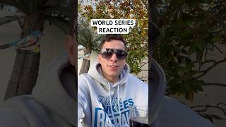 WORLD SERIES REACTION shorts worldseries mlb yankees [upl. by Aryahay]