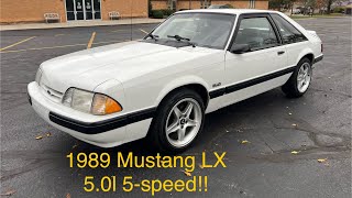 1989 Mustang LX 50l 5speed [upl. by Dolloff]