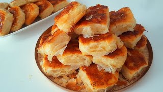 TEPSİ TEPSİ YAPIYORUM YAPILDIĞI ANDA BİTİYOR❗️BU BÖREK TEL TEL AYRILIYOR💯 Kolay ve hızlı Asmr [upl. by Coridon]