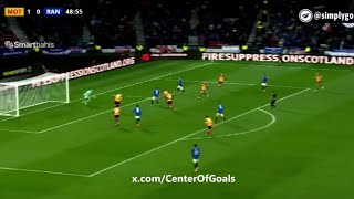 Amazing 🔥 Cyriel Dessers Goal Motherwell Vs Rangers 11 All Goals Analysis amp Extended Highlights [upl. by Leavy389]