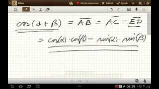 Beweis der Additionstheoreme von Sinus und Cosinus [upl. by Gregson]