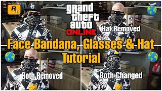 GTA Online Face Bandana Glasses And Hat Tutorial [upl. by Enyawed887]