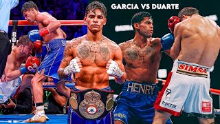 RYAN GARCIA Noquea a OSCAR DUARTE En 8 ROUND [upl. by Eirod561]