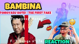 HIS ROCKING IT Tomoyasu Hotei  Bambina  THE FIRST TAKE 🇯🇵 REACTION [upl. by Nikoletta477]