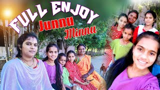 జున్ను మిన్ను ఫుల్ ఎంజాయ్🏊‍♀️😊💃 Junnu videosMinnu videos village comedy videos [upl. by Tarr963]