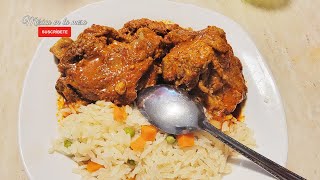 Espinazo De Puerco En Adobo Receta Sencilla Pero Muy Rica 🤗❤️ [upl. by Ailedroc]