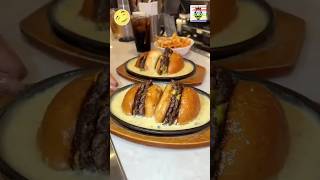 cheese beef burger with cheese steam viralfood viral shortsfeed trending shorts [upl. by Kung]