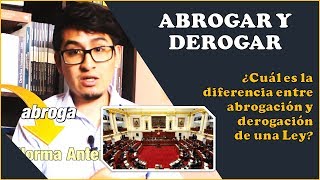 DEROGAR Y ABROGAR  Introducción al Derecho 10 [upl. by Nyraa]