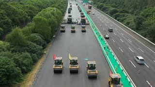 Unmanned maintenance tech put into use on east China expressway [upl. by Mauricio]