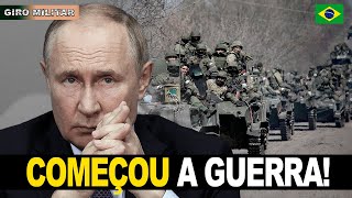 GUERRA A guerra brutal já começou Mísseis russos destroem posições do exército Rússia ameaça [upl. by Alguire]