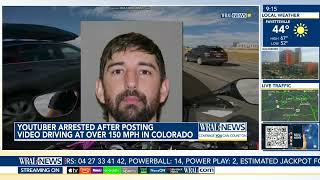 CO YouTuber Arrested After Posting Video Driving 150mph [upl. by Mountford]