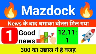 Mazagon Dock Share 🔴 Latest News Today  Split Price Target amp Analysis [upl. by Yeliak]