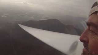 Libelle and Ventus gliders soaring in Andes Mountains [upl. by Ettenotna262]