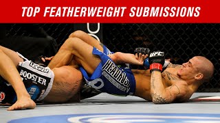 Top 10 Featherweight Submissions in UFC History [upl. by Namsaj]