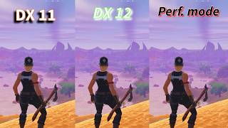 DX 11 vs DX 12 vs Performance Mode  Fortnite Chapter 5  RX 6650 XT [upl. by Bertasi390]