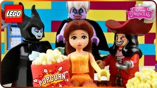 ♥ LEGO Disney Princess LAZY BELLE Watching TV Enchanted Guardians Pie Baking Christmas Nightmare [upl. by Flip]