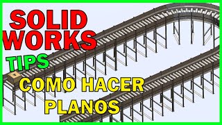 COMO hacer PLANOS en SOLIDWORKS  Crear Planos [upl. by Dougal]