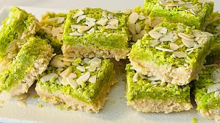 Coconut Barfi  Laila’s Cuisine [upl. by Nivak]