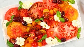 3 NEW Summer Salads  Fresh Caprese Creamy Cucumber amp Grilled Corn [upl. by Eixel]