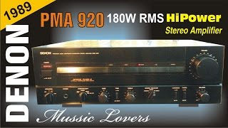 Denon PMA 920 Hi Power integrated Stereo Amplifier 1989 [upl. by Siduhey]