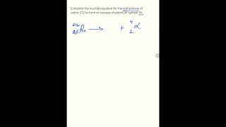 Alpha decay  IGCSE Physics Extended 0625 Radioactivity past paper 4 question igcse [upl. by Leonora]