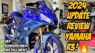 Yamaha YZFR3 2024 Update Review Walkthrough amp Price Langga Gail [upl. by Sheply]