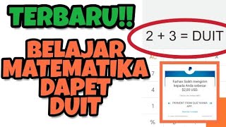 TERBUKTI MEMBAYAR HANYA DENGAN MENJAWAB SOAL MATEMATIKA  PAYPAL PROOF [upl. by Linnette]