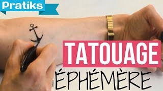 Comment faire un tatouage éphémère [upl. by Enirehtak256]