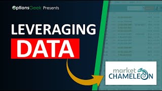 Market Chameleon  How to Find Options Trading Ideas Part 1 [upl. by Ahsinyd763]