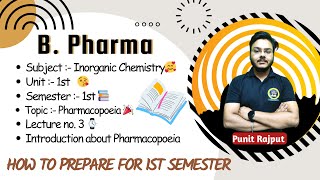 Pharmacopoeia  Indian Pharmacopoeia  History amp Editions  Pharmaceutics  L3 Live with Punit Sir [upl. by Tenay]