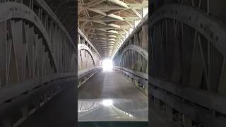 Covered bridge at Philipi West Virginia Location of the first Civil War land battle [upl. by Terrel964]