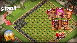 200 Cannon vs max ground super troops 100x GAMER ROBIN 😱🔥 coc experiment [upl. by Kennet]