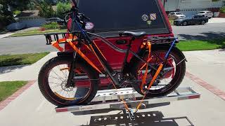 Black Widow Bike Carrier Install and Test [upl. by Iggem]