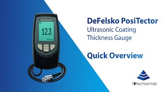 DeFelsko PosiTector Ultrasonic Coating Thickness Gauge  Quick Overview [upl. by Sophronia294]