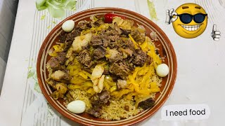 Uzbek pilaf is very tastyl 😋😋 [upl. by Given]