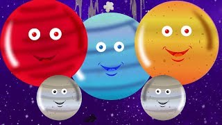 Planètes Chanson  Système solaire pour enfants en bas âge  Planets for Children  Planets Songs [upl. by Nnylkcaj]