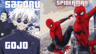 SATORU GOJO VS SPIDERMAN  GTA V  SHADOW STRIKER [upl. by Boeschen]