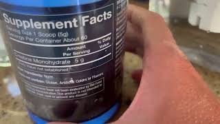 Pure Creatine Monohydrate Powder Review [upl. by Maiah]