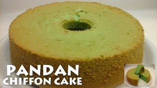 Pandan Chiffon Cake l Soft and Moist Pandan Cake by Tasty Recipe l [upl. by Darreg308]