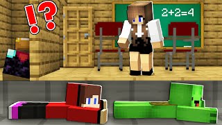 How Mikey and JJ Escape From GIRL TEACHER in SCHOOL   in Minecraft Maizen [upl. by Kahle52]