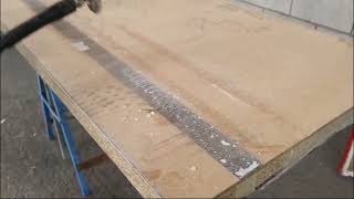 How to Edge a Kitchen Worktop with Edging Strip Using Spray Glue and a Laminate Trim Router [upl. by Lleval]