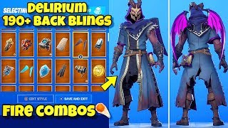 NEW quotDELIRIUMquot SKIN Showcased With 185 BACK BLINGS Fortnite BR BEST DELIRIUM SKIN COMBOS [upl. by Asenav486]