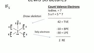 Iodine pentafluoride lewis structure [upl. by Yraunaj]