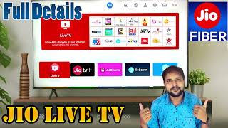 Jio tv  live tv on jio fiber  How to watch live tv in jio fiber  in telugu [upl. by Azelea851]