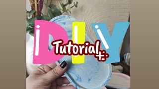 Tutorial podkładka z gipsu polimerowego ecupstone DIY [upl. by Elagibba]