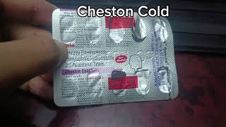 Cheston Cold Tablet UsesQuick Relief In Cough And ColdCitrizine dihydrochlorideParacetamol Tab [upl. by Mercier638]