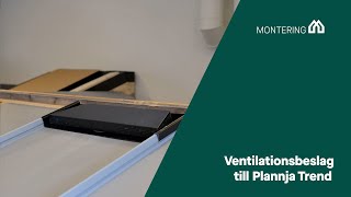 Montering av ventilationsbeslag till Plannja Trend [upl. by Isolda428]