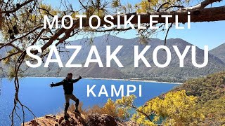 Motosikletli Sazak Koyu Çadır Kampı  Kampı Domuzlar Bastı [upl. by Rooker864]