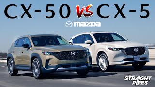 2023 Mazda CX50 vs CX5 Review  Which is BETTER [upl. by Adnilav]